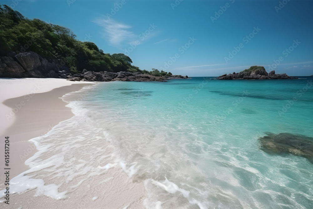 Generative ai picture of beautiful tropical beach