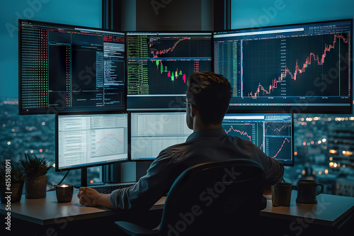 Mastering the Markets Trader's Analysis and Trading in a World of Data. created with Generative AI