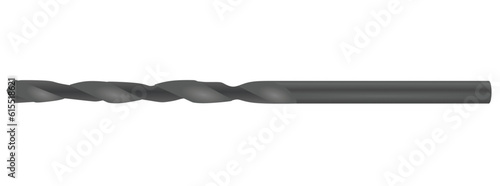 Metal drill bit. vector illustration