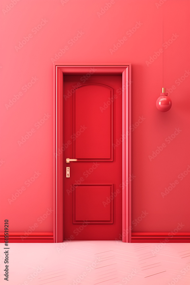 red door red wall red door red wall