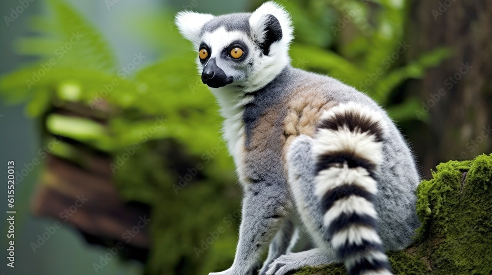 Obraz premium Generative AI, Lemur Maki Kata