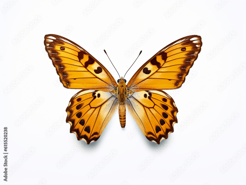 Illustration of a beautiful butterfly isolated on white background. The flap is expanded showing the entire pattern on the flap. Illustration of a beautiful butterfly isolated on white background. The flap is expanded showing the entire pattern on the flap.