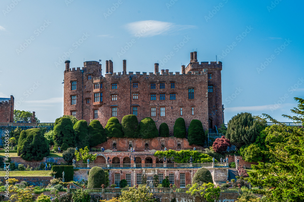 Powis Castle and Gardens In Welshpool in the UK