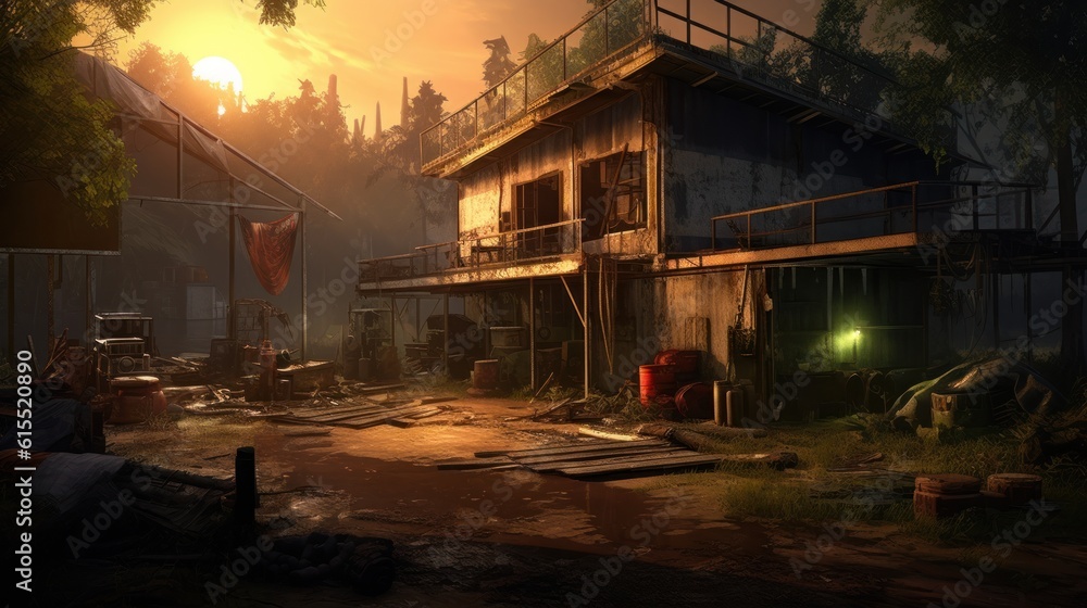 Obraz premium Military Game Environment Art