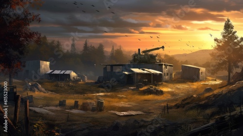 Military Game Environment Art