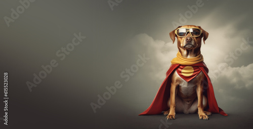 Dog Dressed as a Superhero ...