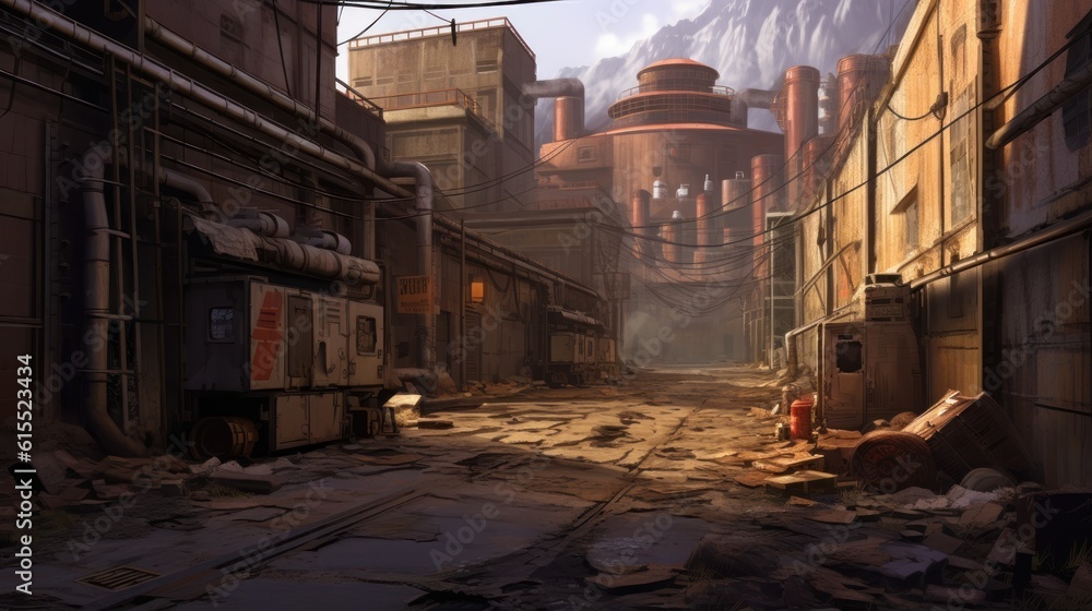 Fototapeta premium Military Game Environment Art