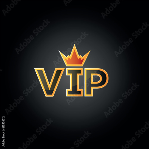 Vector illustration of casino icon, VIP, VIP client, fortune, luck, luck, win, win, crown, VIP crown, breath.