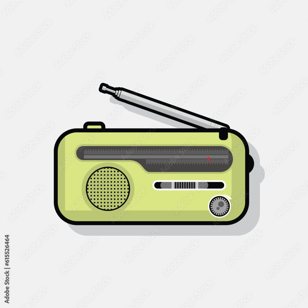 radio flat icon logo design radio flat icon logo design