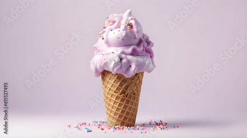 ice cream cone AI generated