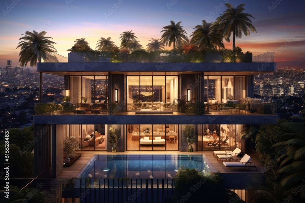 Picture of Modern Tropical Penthouse with Panoramic Ocean View