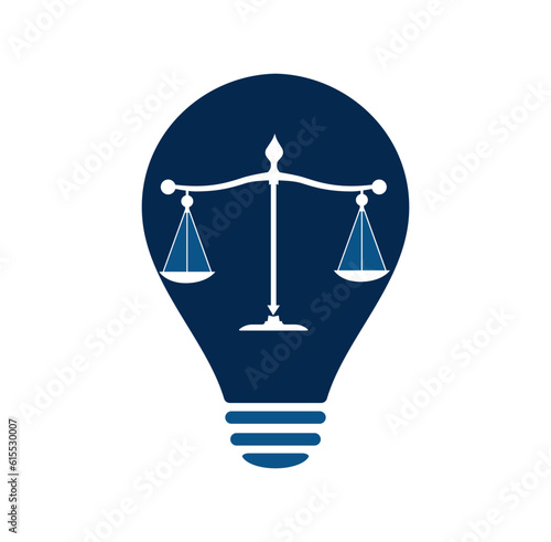 legal scales and sword logo template