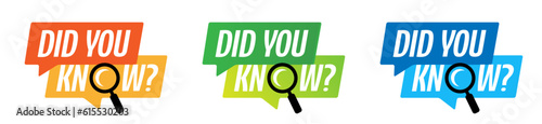 Did you know ?	