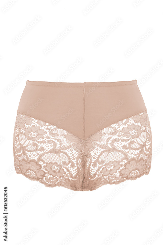 Panties photographed on invisible mannequin isolated on white background Panties photographed on invisible mannequin isolated on white background