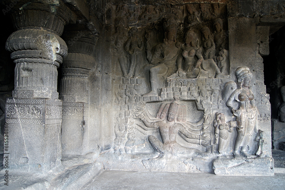 Indra Sabha Temple, Ellora Caves, Aurangabad, India Indra Sabha Temple, Ellora Caves, Aurangabad, India
