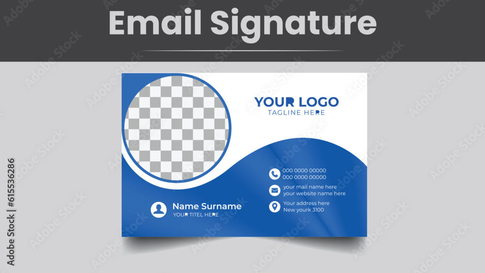 clean modern email signature template design clean modern email signature template design