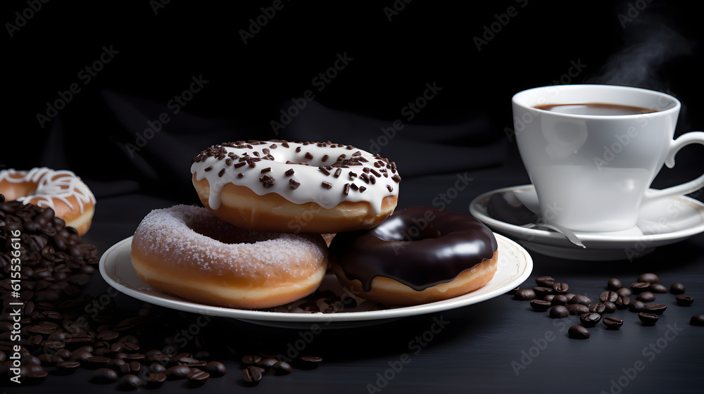 coffee and donuts AI generated coffee and donuts AI generated