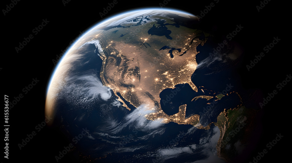 earth in space AI generated earth in space AI generated