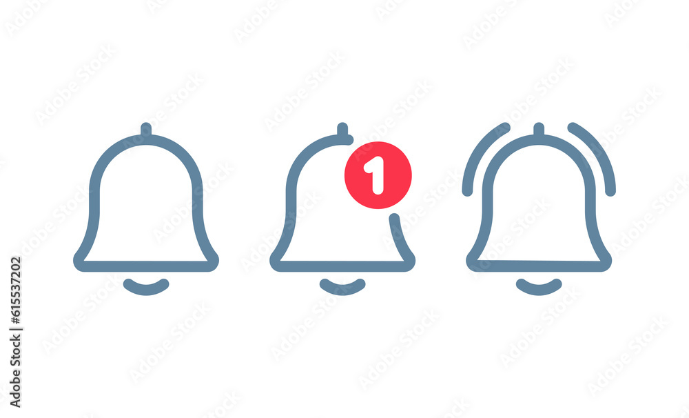Notification and Alarm vector line icon set. Alarm clock and Incoming inbox information outline icons. Notification and Alarm vector line icon set. Alarm clock and Incoming inbox information outline icons.