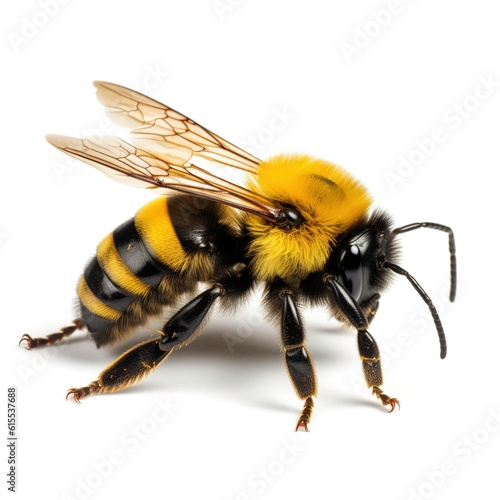 bee on white background © Benjamin