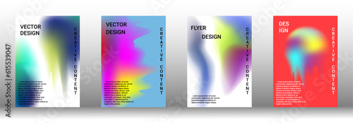 Wallpaper Mural Artistic covers design. Creative fluid colors backgrounds. Set of abstract covers Torontodigital.ca