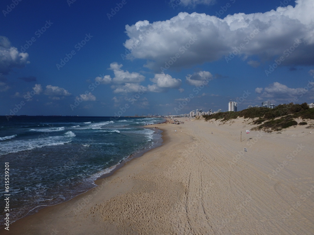 ASHDOD CITY BEACH LINE DRONE CAPTURE