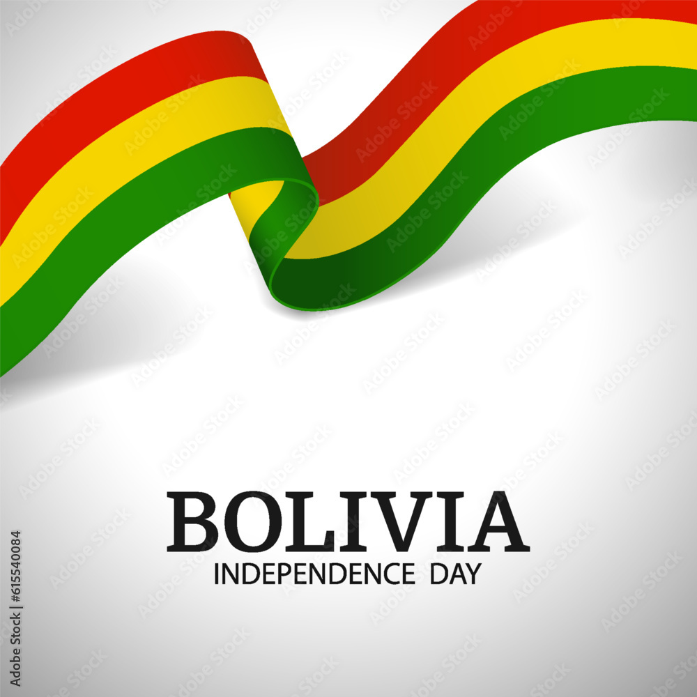 Vector Illustration of Bolivia Independence Day. Ribbon
Vector Illustration of Bolivia Independence Day. Ribbon