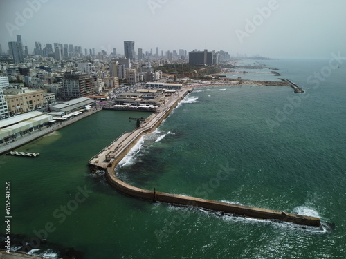 tel aviv port in israel drone view © Skyline_Catch