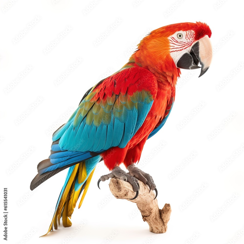 red and yellow macaw