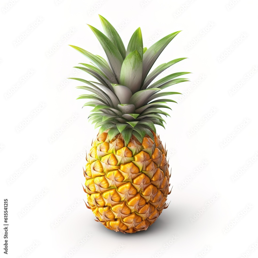 Fototapeta premium pineapple isolated on white