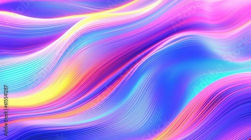 Wallpaper Mural Horizontal bright holographic background. Retrofuturistic vaporwave and synthwave aesthetics Torontodigital.ca