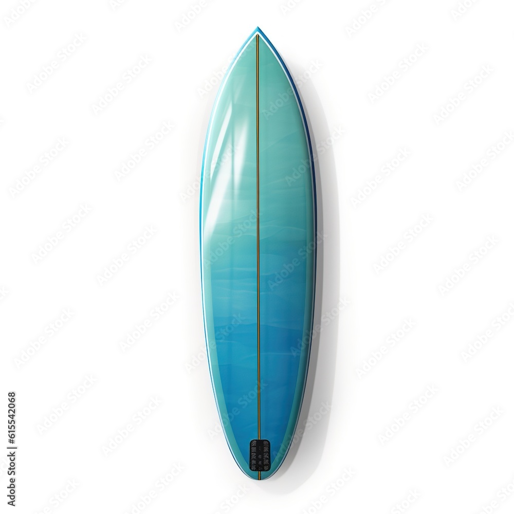 blue surfboard on white background blue surfboard on white background