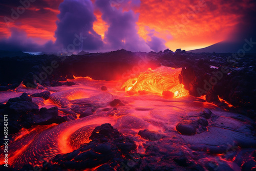 Hawaiian volcano Generative AI