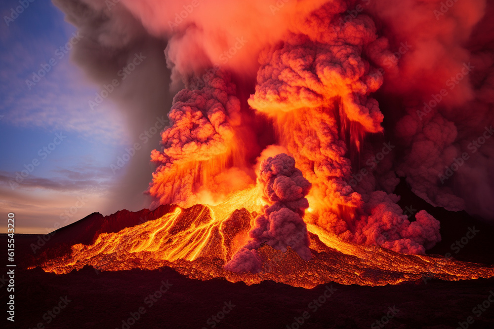 Hawaiian volcano Generative AI