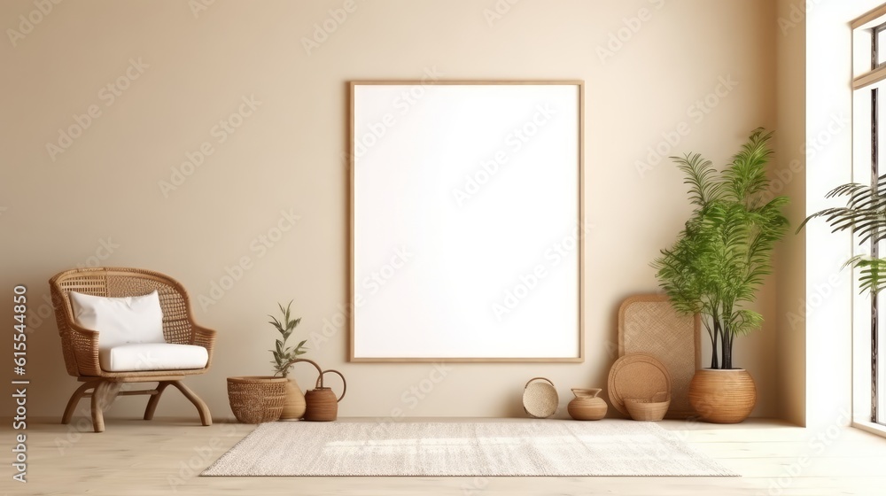 Modern interior of the house. Clean minimalistic design. Generative AI Modern interior of the house. Clean minimalistic design. Generative AI