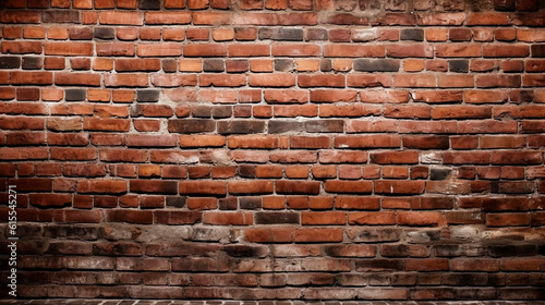old red dirty brick wall background