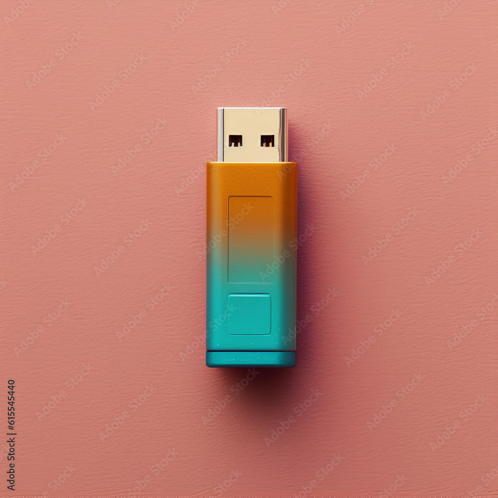 USB flash drive minimalist illustration USB flash drive minimalist illustration