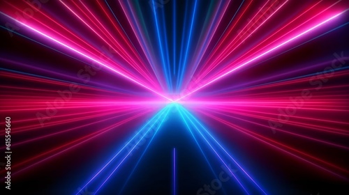 Abstract neon background. Generative AI