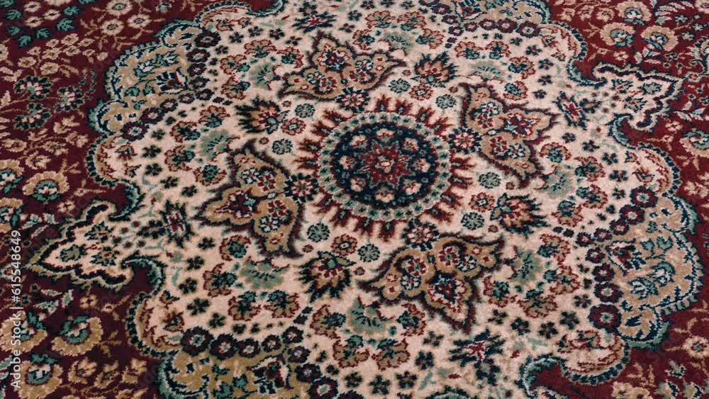Antique Carpet Classical Furniture Circling Shot Antique Carpet Classical Furniture Circling Shot