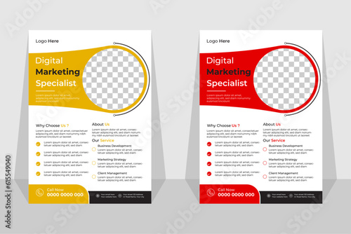 grow your business flyer design template bundle. take your business to the next level of poster leaflet 3 in 1 design. bundle, 3 in 1, a4 template, brochure design, cover, flyer, poster, print-ready
