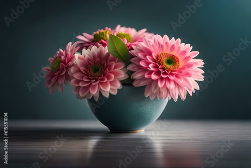 pink chrysanthemum in a vase © Nature creative