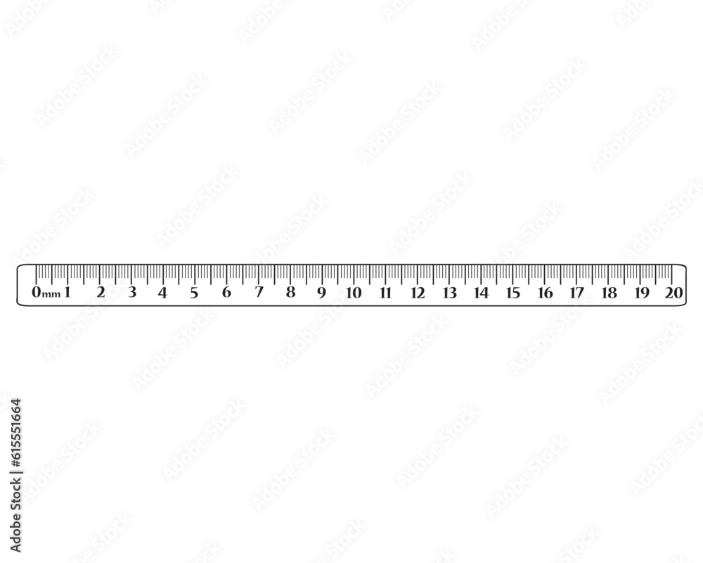 Ruler in isolate on a white background. Vector illustration Ruler in isolate on a white background. Vector illustration