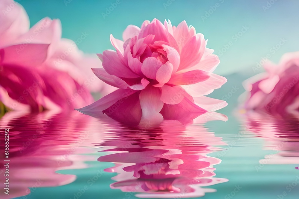 pink water lily generated by AI tool