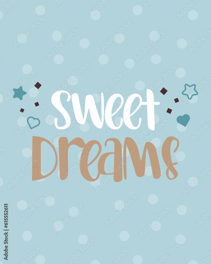 Sweet Dreams - Cute baby card illustration. Shower card. Sweet Dreams - Cute baby card illustration. Shower card.