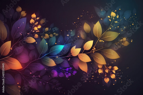 abstract background banner gradient color with bokeh glitte background