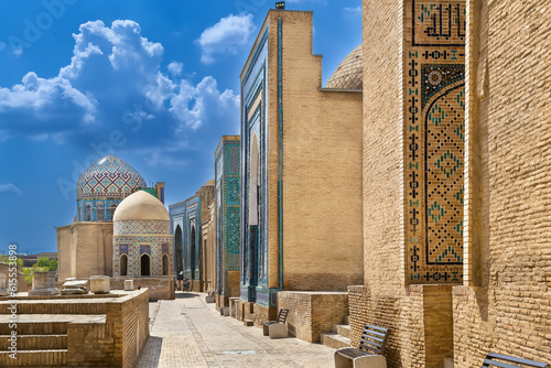 Shahi Zinda Mausoleum complex, Samarkand, Uzbekistan photo