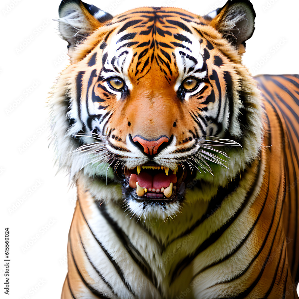 Fototapeta premium tiger png fierce