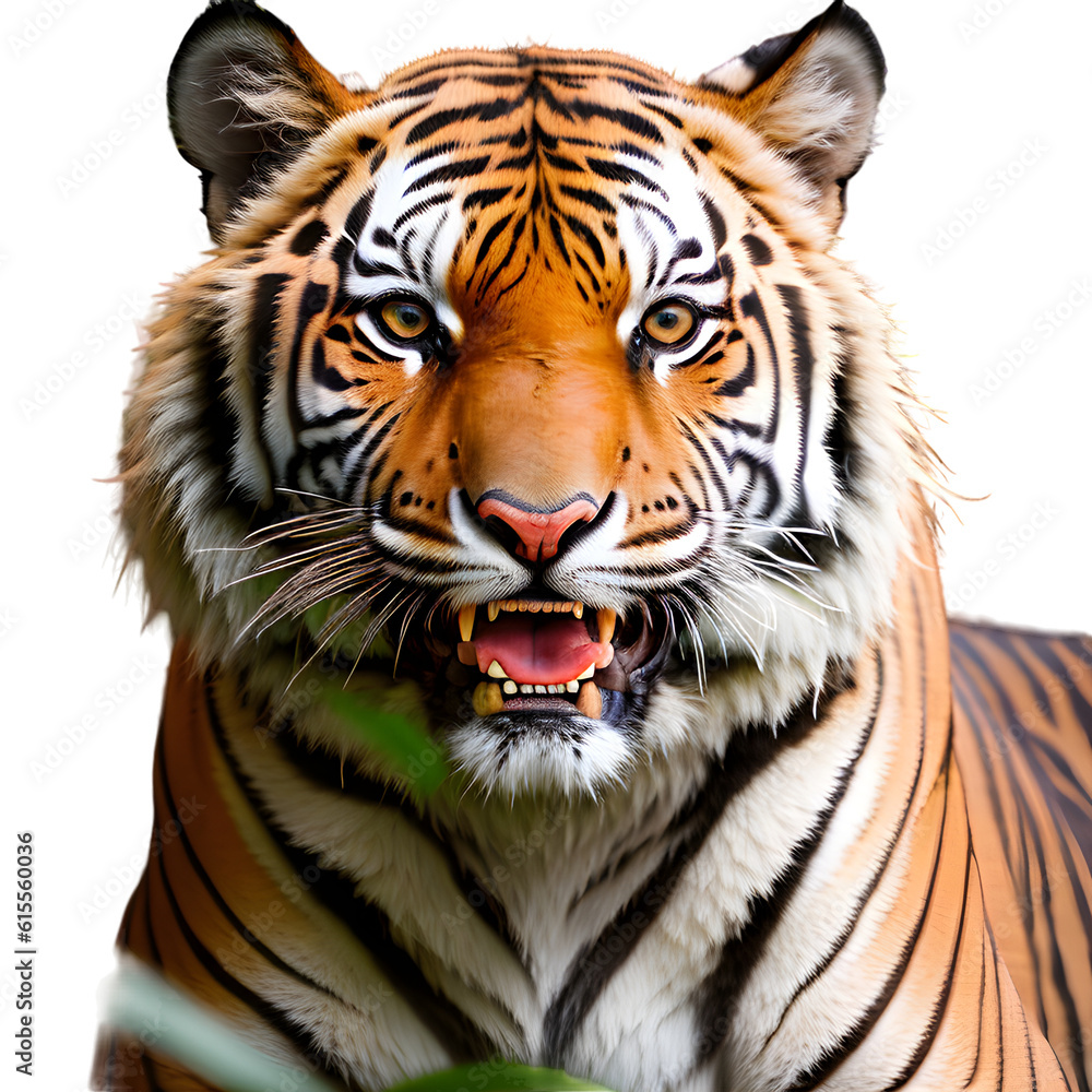 Fototapeta premium tiger on white png