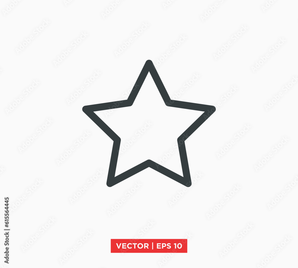 Star Icon Flat Vector Illustration Design Template Star Icon Flat Vector Illustration Design Template