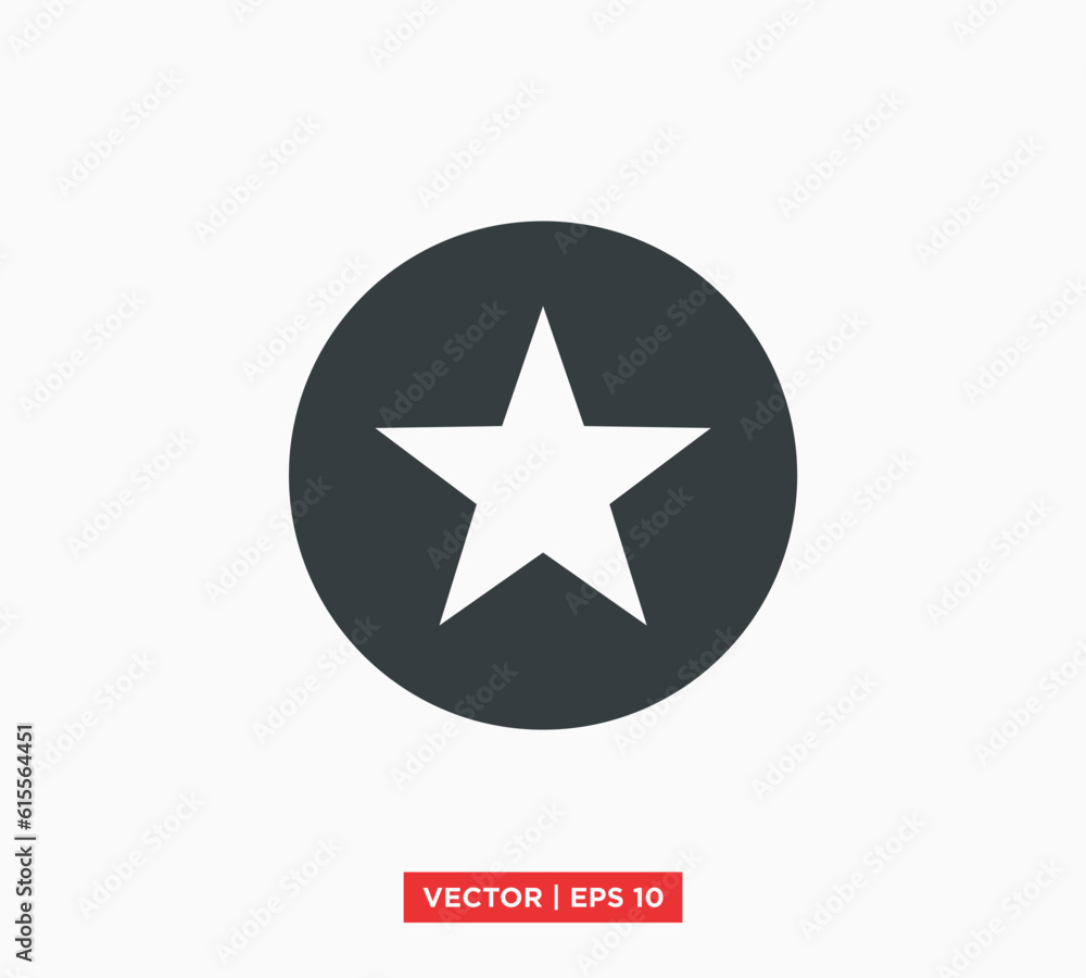 Star Icon Flat Vector Illustration Design Template Star Icon Flat Vector Illustration Design Template